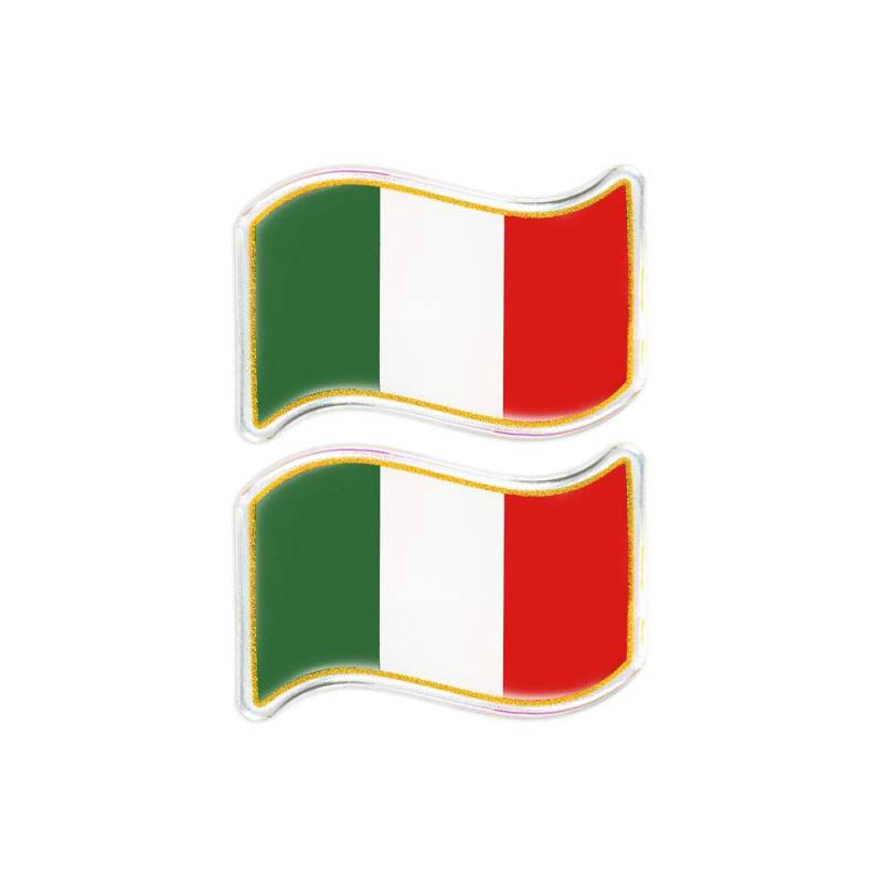 Quattroerre 484 Aufkleber Flagge Italien 3D Wave von Quattroerre