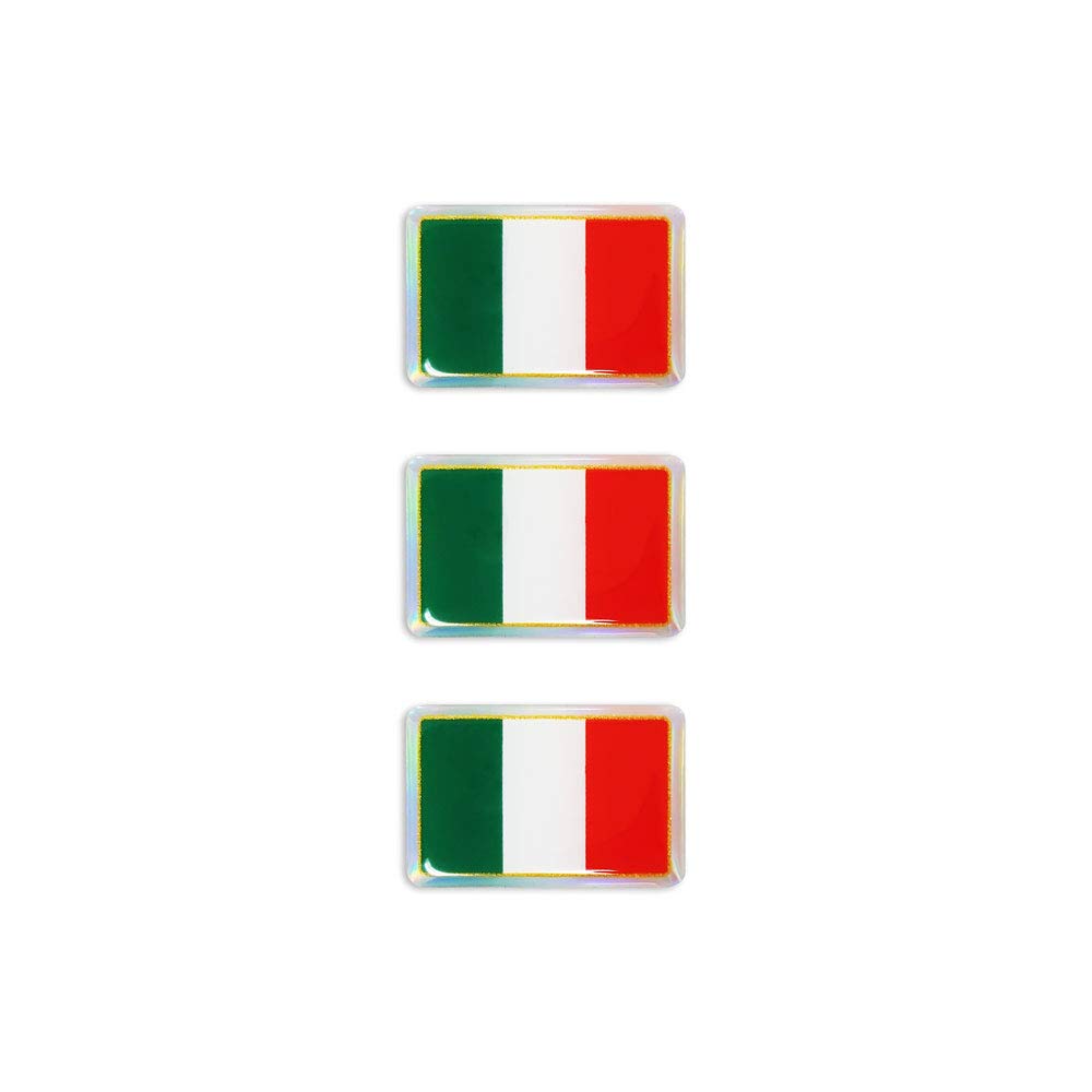 4R Quattroerre.it 491 3D Aufkleber Mini Flagge Italien Tris von 4R Quattroerre.it