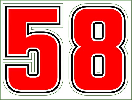 Quattroerre 5162 Lauftafel 58 Sic, rot, 2 Zahlen, 10 cm Quattroerre 5162 Lauftafel 58 Sic, rot, 2 Zahlen, 10 cm von 4R Quattroerre.it