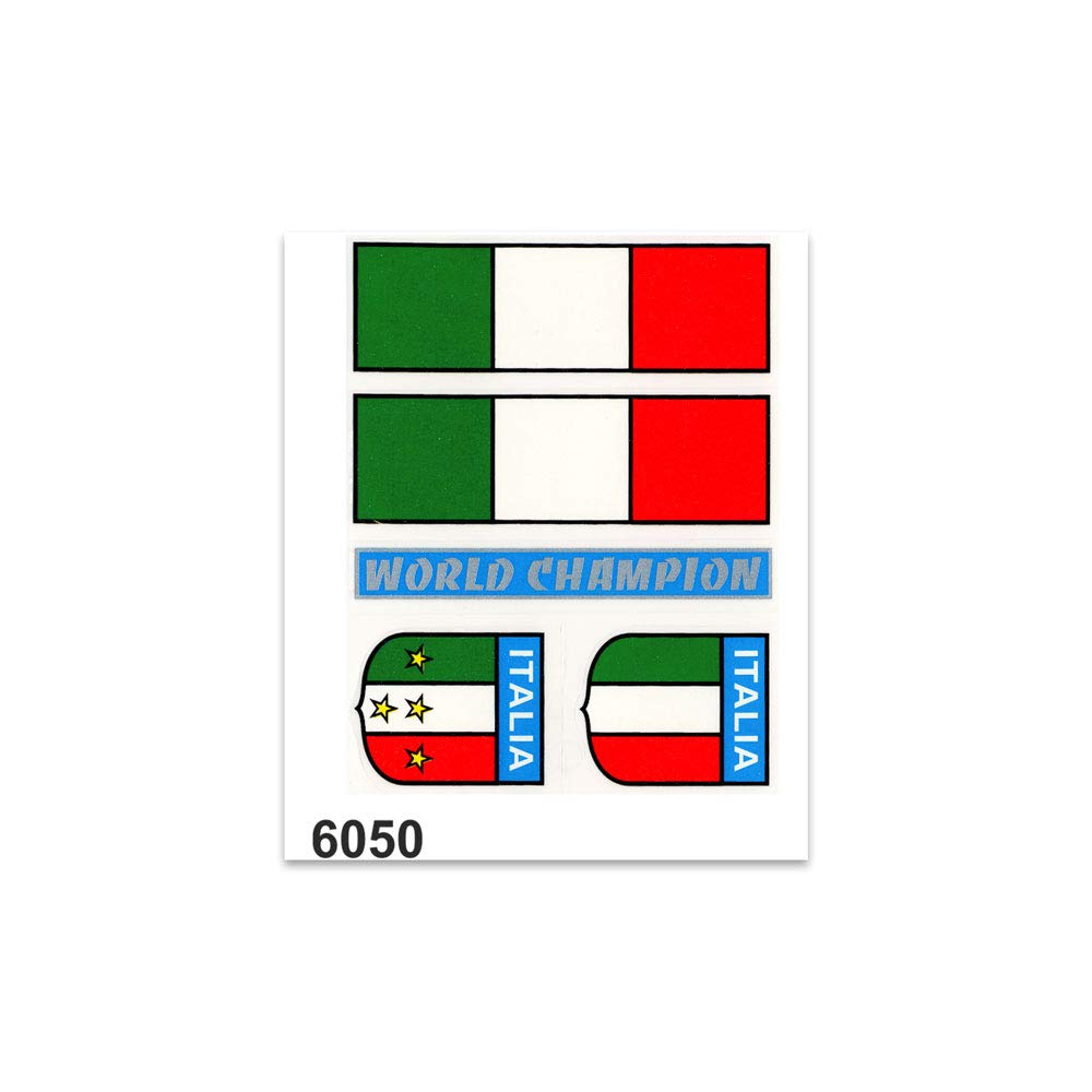 Quattroerre 6050 Sticker Italien World Champion, 10 x 12 cm von Quattroerre