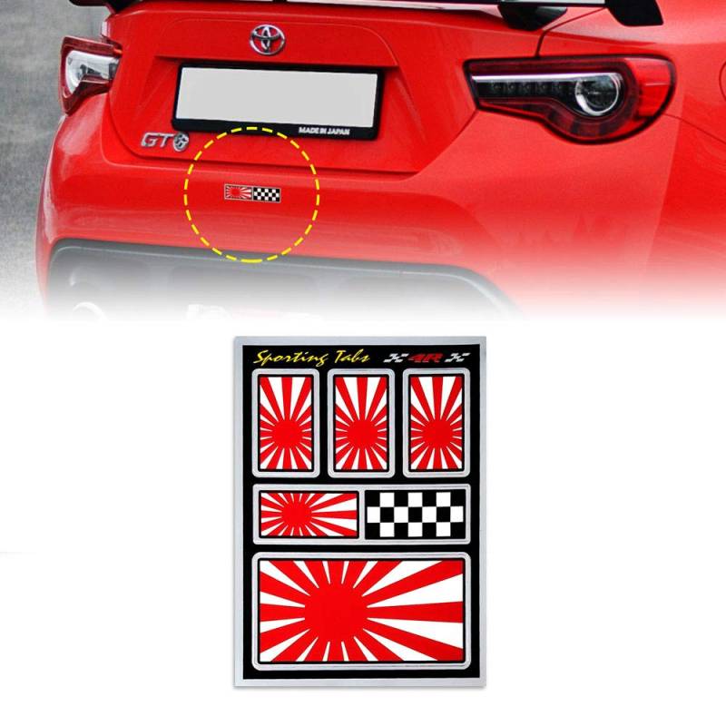 Quattroerre 704 Sporting Tabs Set Flaggen Japan von 4R Quattroerre.it