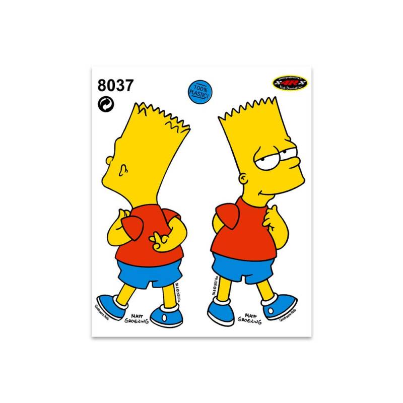 Quattroerre 8037 Sticker Simpson Bart, 14 x 16 cm von Quattroerre