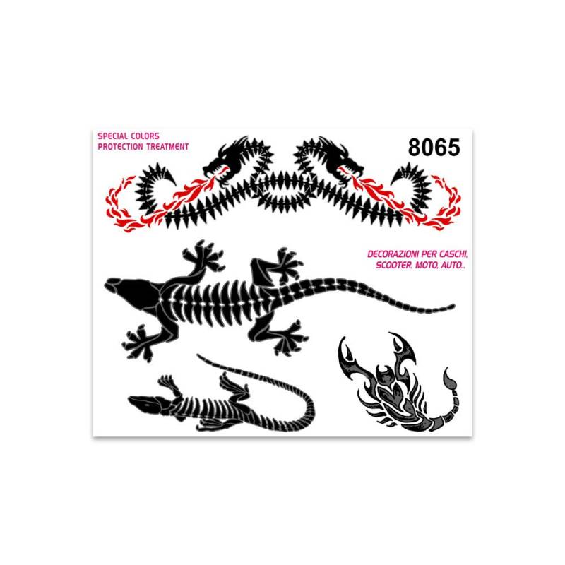 Quattroerre 8065 Sticker Tribal Tiere, 14 x 16 cm von Quattroerre