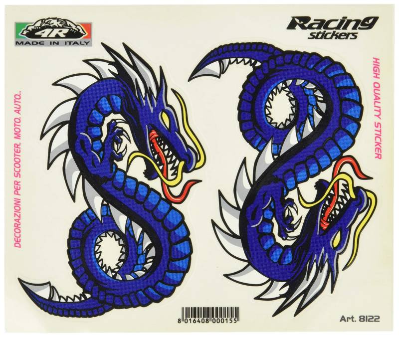 4R Quattroerre.it 8122 Sticker Aufkleber Drachen, 13.5 x 16 cm von 4R Quattroerre.it