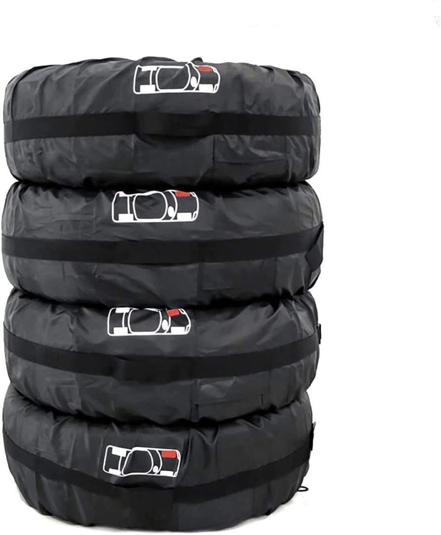 Queta Reifentaschen Set 4 Stück Autorädertaschen Wasserdicht Auto Reifen Taschen mit Griff Reifenschutz Passend für 13-17 Zoll große Autoreifen, 210D Oxford-Stoff, Reifentasche Durchmesser 66cm Queta Reifentaschen Set 4 Stück Autorädertaschen Wasserdicht Auto Reifen Taschen mit Griff Reifenschutz Passend für 13-17 Zoll große Autoreifen, 210D Oxford-Stoff, Reifentasche Durchmesser 66cm von Queta