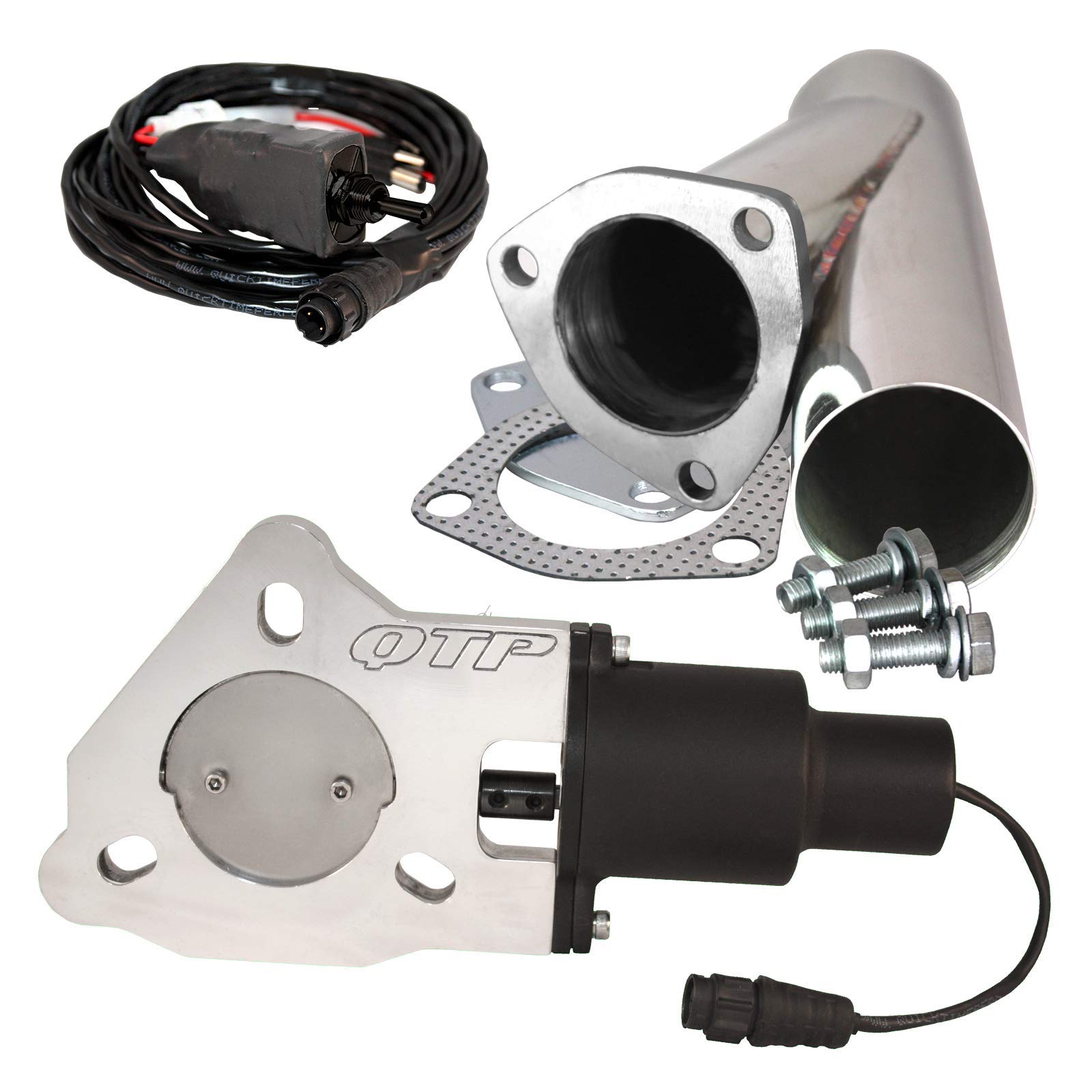 QTP 63mm / 2,5" elektrische Auspuffklappe Klappensteuerung Klappenauspuff Klappe | Inklusive Y-Rohr - QTEC25 QTP 63mm / 2,5" elektrische Auspuffklappe Klappensteuerung Klappenauspuff Klappe | Inklusive Y-Rohr - QTEC25 von Quick Time Performance