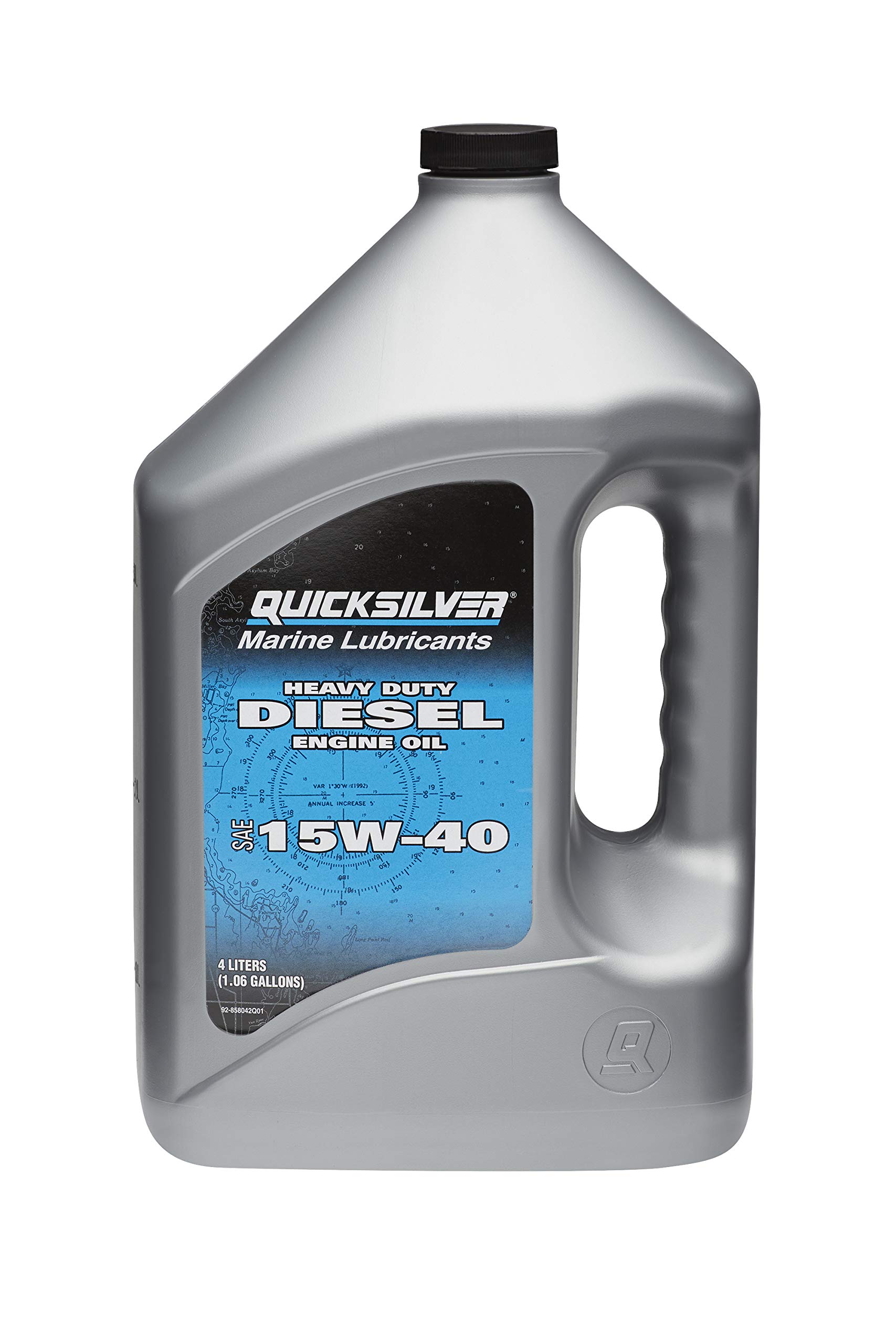 Quicksilver - 8M0096794 Hochbeanspruchbares Dieselmotoröl – 15W40 – 4 Liter von Quicksilver