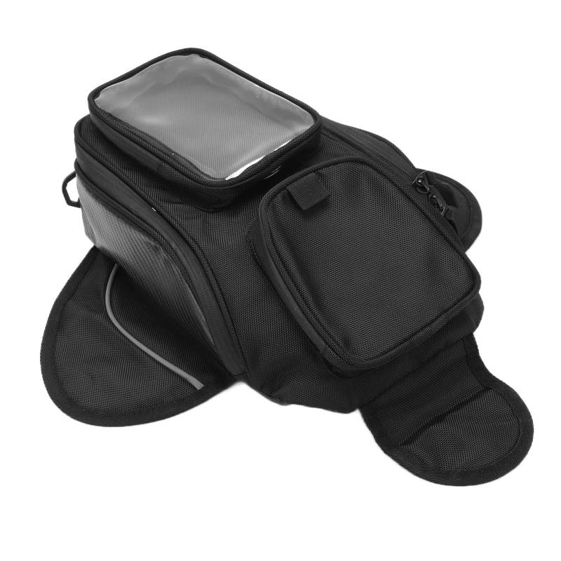 Qukaim Motorrad-Tankrucksack, wasserdichter Oxford-Tuch, dekorativer Rucksack, verschleißfester Kraftstofföl-Gastankrucksack zum Reiten, ideal für Motorradgebrauch von Qukaim