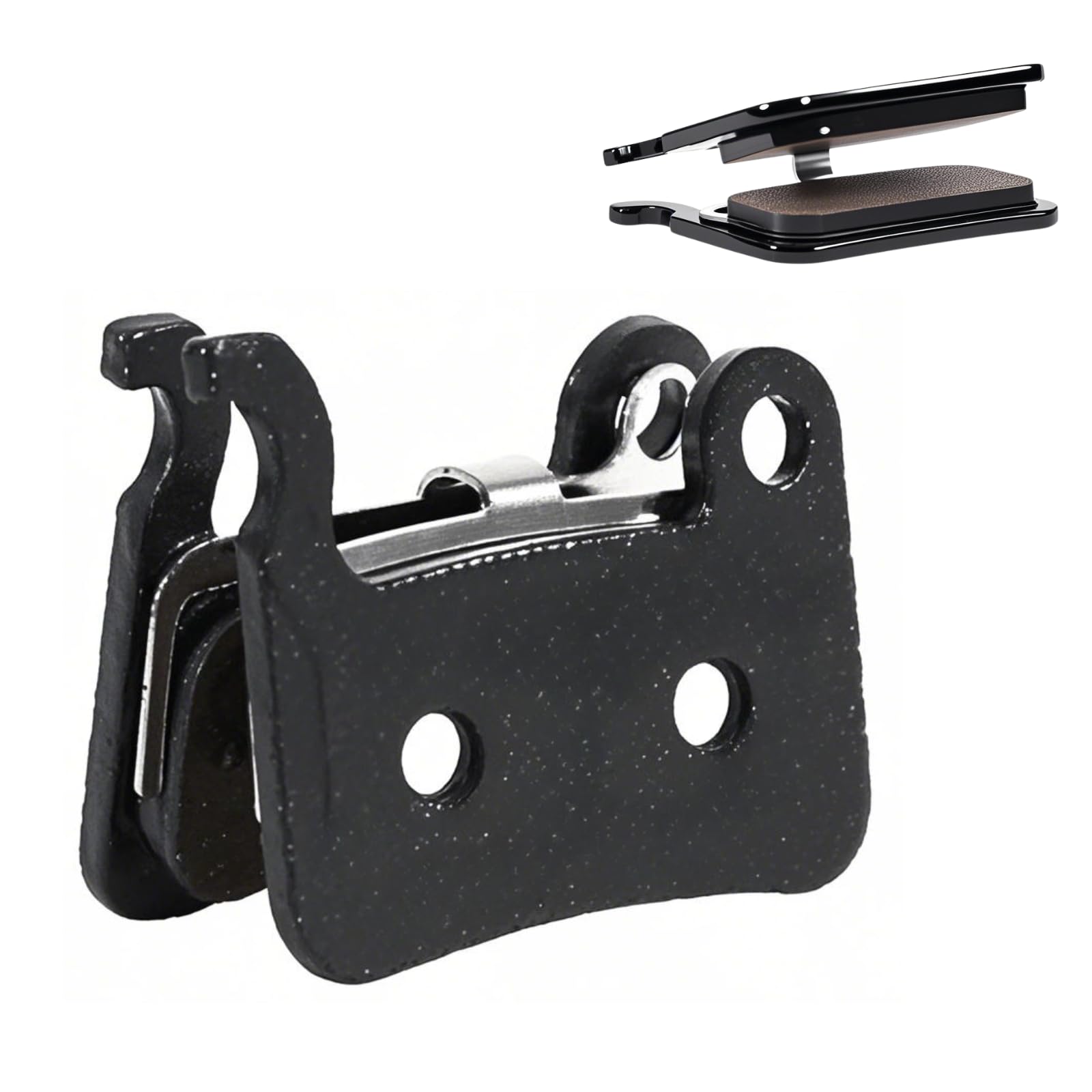 Qukaim Resin Bremsbeläge mit Kupferpartikeln für Fahrrad Scheibenbremse - Hochleistungs-Bremsbeläge Geräuscharm & Hitzeabweisend - Kompatibel mit M956, 4 Paare (Schwarz) von Qukaim