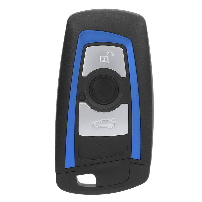 Qukaim Schwarzes Autoschlüsselgehäuse, kleiner Ersatz für 550i GT 2010–2013, 3-Tasten-Schlüsselgehäuse, Fernbedienungsgehäuse, leere Schlüsselabdeckung von Qukaim