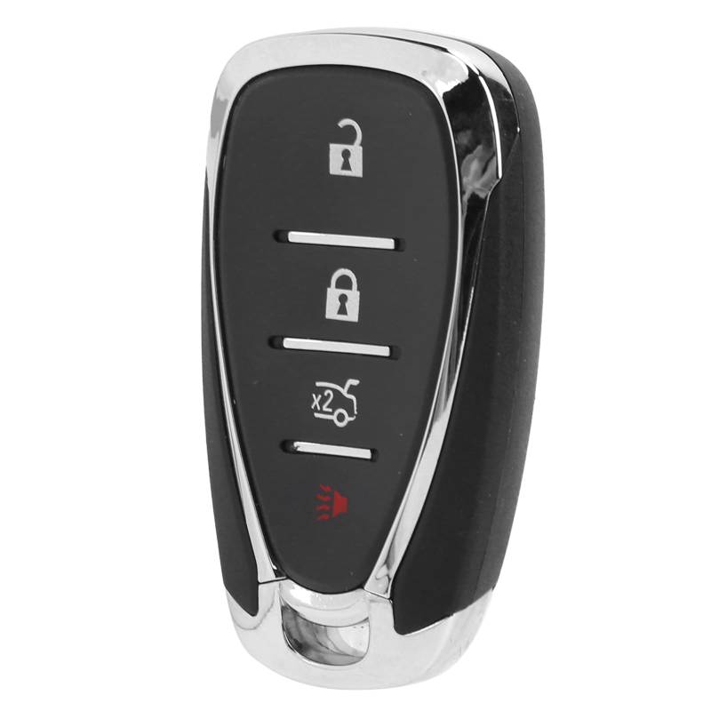 Qukaim Smart-LCD-Touchscreen-Schlüsseleingabe, 2 Stück, Universal-Autoschlüssel-Abdeckung, Ersatz für CRV 2007–2013 & Camaro, 4 Tasten, Silber von Qukaim