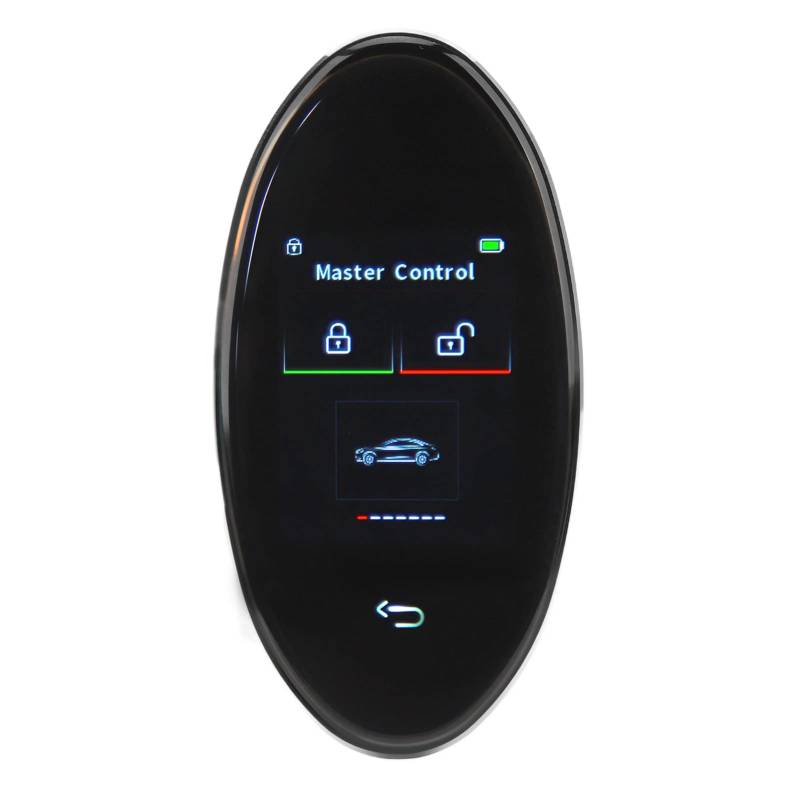 Qukaim Smart Remote Autoschlüssel, Keyl Entry Anti-Diebstahl-Schlüsselanhänger mit LCD-Bildschirm, Ein-Klick-Start, empfindliche Touch-Steuerung für Fahrzeuge von Qukaim