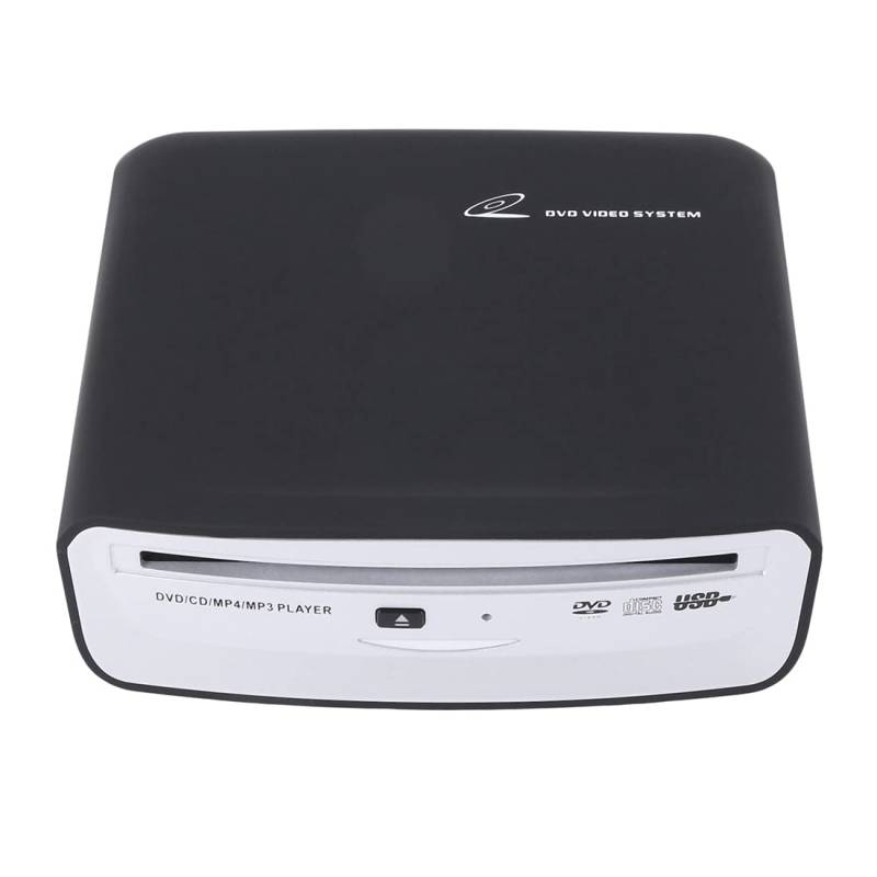 Qusedwey Auto SUV Externes Stereo Radio Dish Box CD/DVD Abspieler USB Schnittstelle für Android Abspieler Radio ZubehöR, Schwarz von Qusedwey