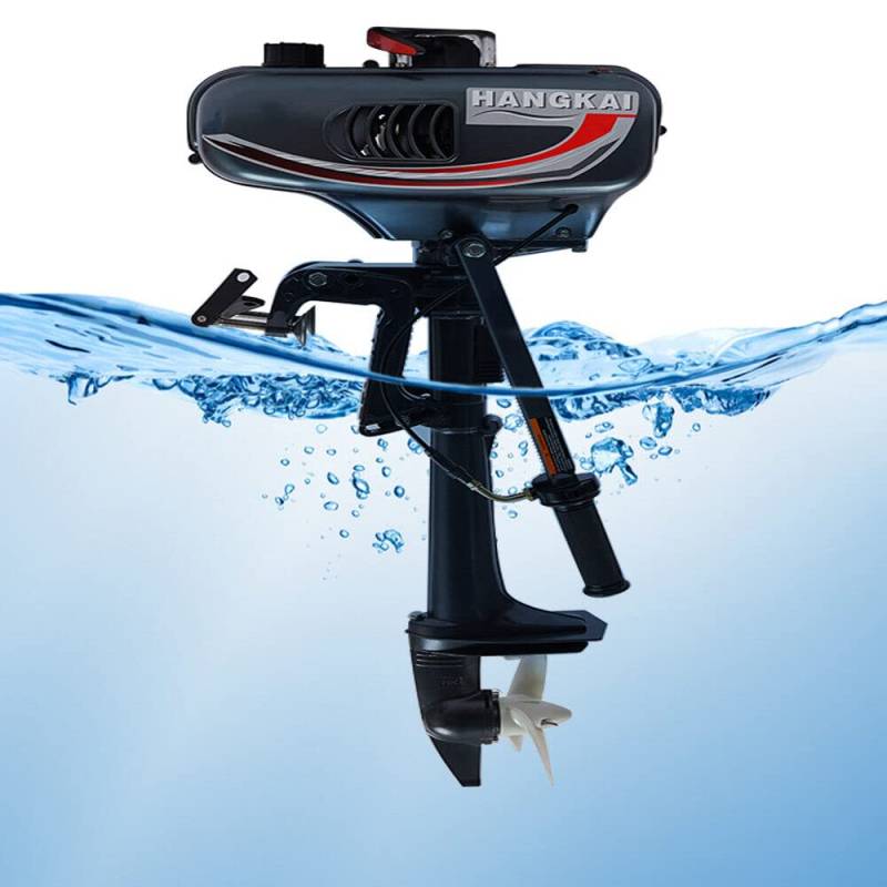 Qussse 3.5PS Außenbordmotor Benzin, 2-Takt Außenborder Bootsmotor Outboard Wasserkühlung CDI System für Schlauchboote Fischerboote Segelboote und kleine Yachten von Qussse