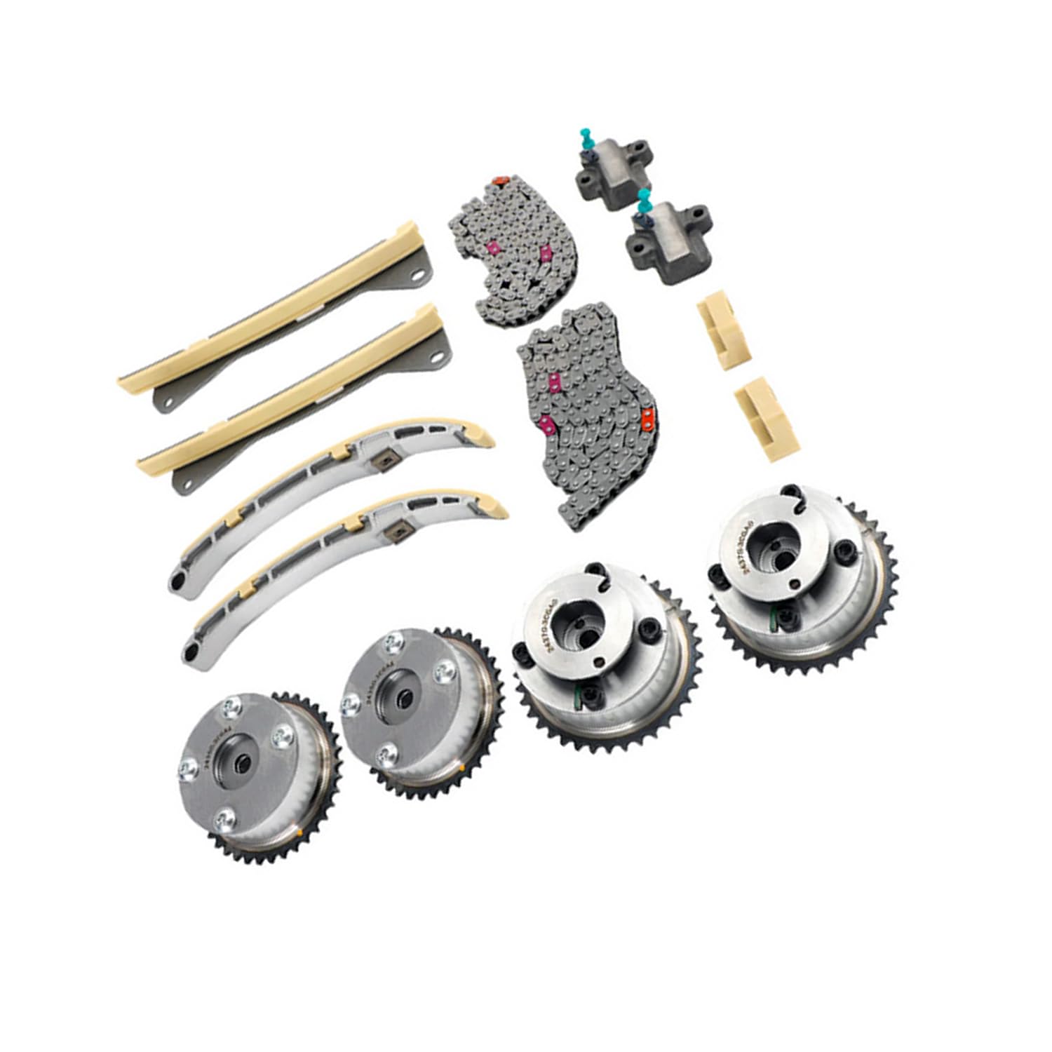 Quueparts 24350-3CGA1 24410-3CGA3 Motor Steuerkettensatz kompatibel mit Hyundai Motor 3,3L 3,8L Kompatibel mit Genesis Sedan G80 G90 G70 Kompatibel mit Kia Motor 3.3L 3.8L Sedan K900 Quueparts 24350-3CGA1 24410-3CGA3 Motor Steuerkettensatz kompatibel mit Hyundai Motor 3,3L 3,8L Kompatibel mit Genesis Sedan G80 G90 G70 Kompatibel mit Kia Motor 3.3L 3.8L Sedan K900 von Quueparts