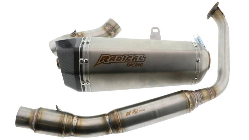 Auspuffanlage Radical Racing GP Pro (Legale Version) passend für Yamaha YZF-R 125 (ab 2021, RE40) AMZ-RR.004.54-KAT.v536 von R RADICAL RACING
