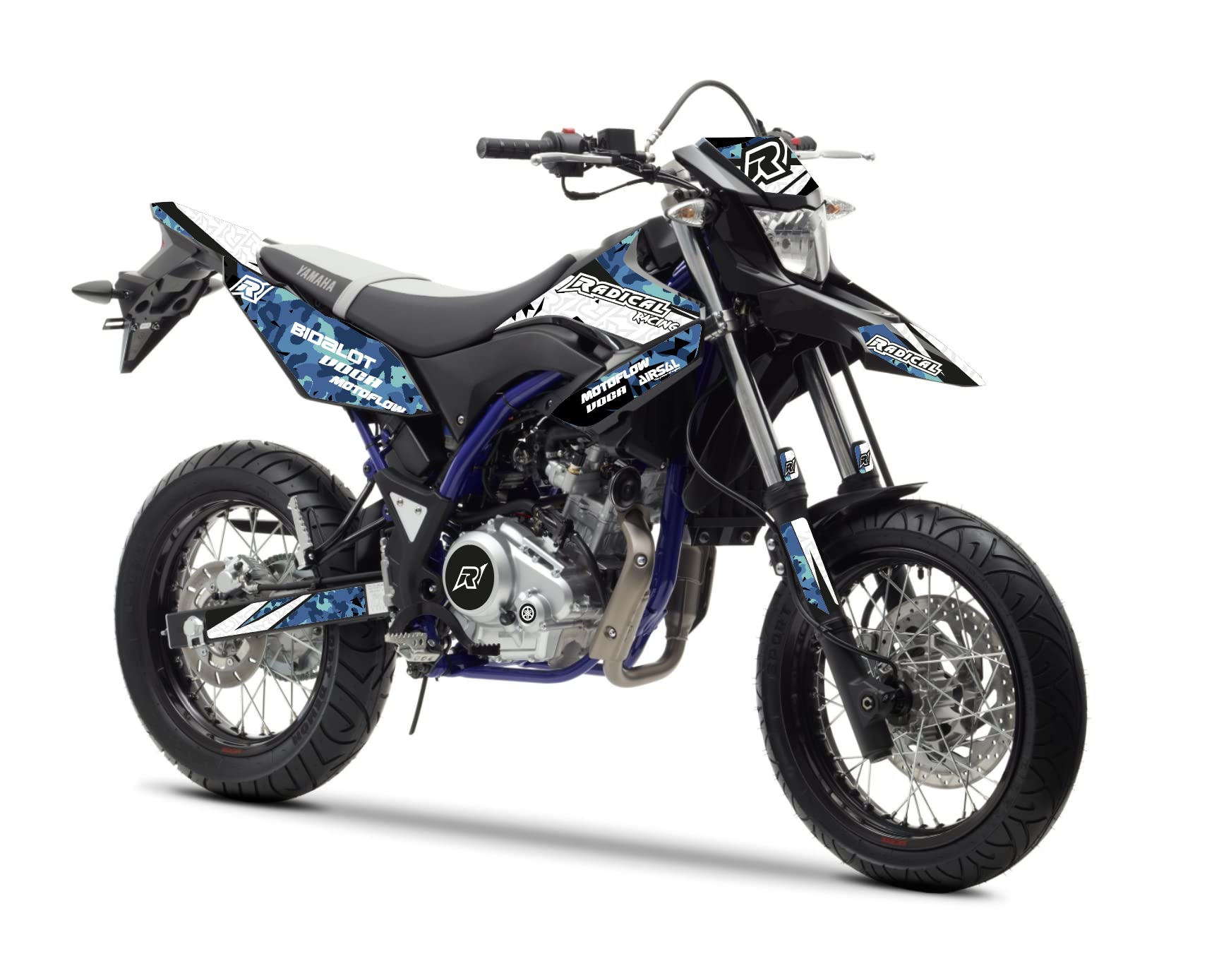 Dekor Radical Racing passend für Yamaha WR 125 X/R (2009 bis 2013, DE071 - Euro3) AMZ-RR.09.0012-4.v188 von R RADICAL RACING