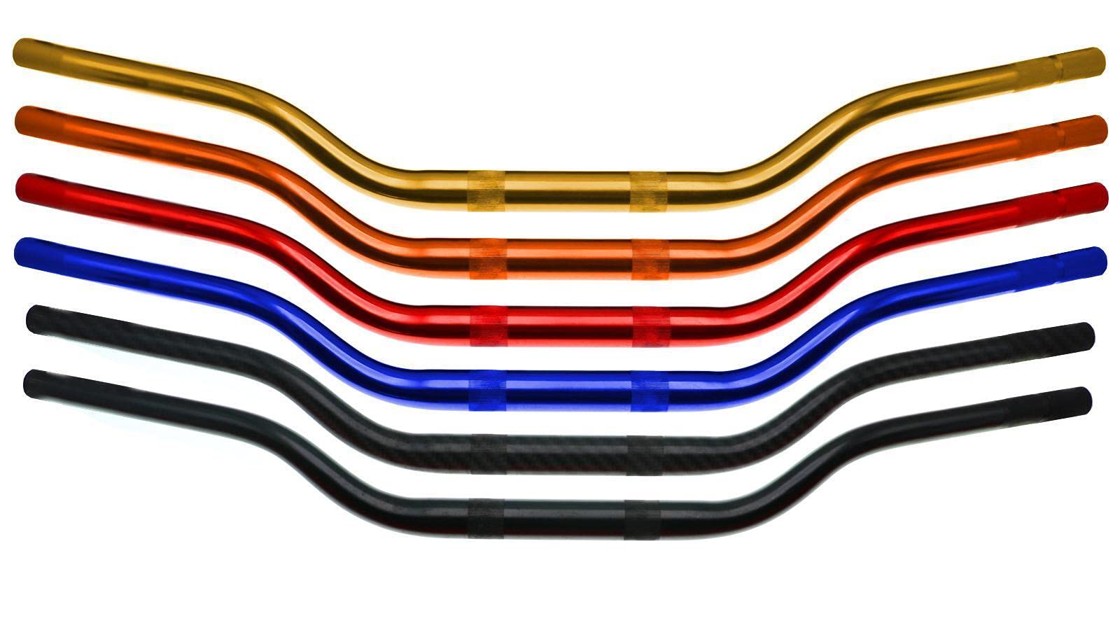 Downhilllenker Motoflow Oversize (Schwarz) passend für Rieju MRT 50 (2008 bis 2017) von R RADICAL RACING
