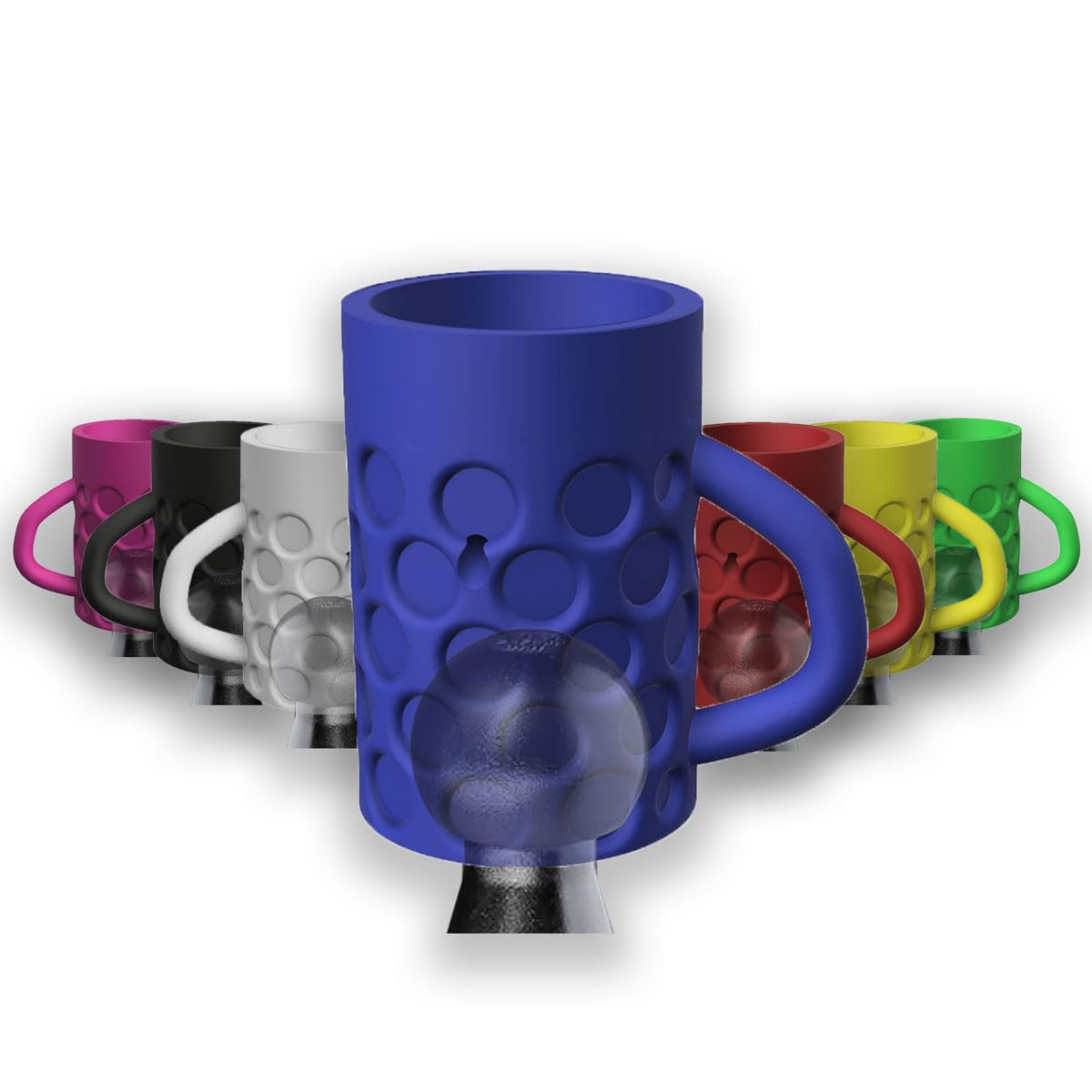 Anhängerkupplung Kappe Bierkrug Abdeckung Lustig - Auswahl aus 7 Farben - AHK Kugelschutz Schutzkappe (Blau) von R-Satz Shop