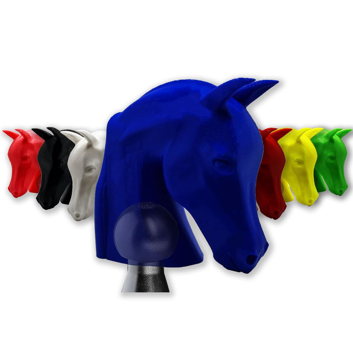 Kugelschutzkappe für Anhängerkupplung - Pferd - Abdeckkappe für Kupplungen - AHK Kappe Lustig Abdeckung (Blau) von R-Satz Shop
