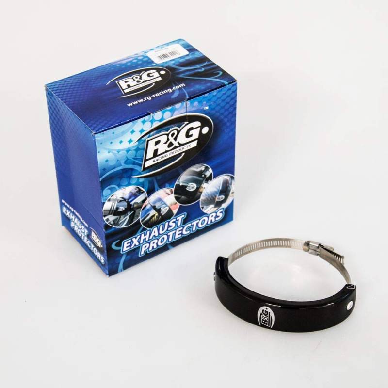 Motorcycle R&G Racing Supermoto Style Oval Exhaust Protector Can Cover EP0005BK von R&G