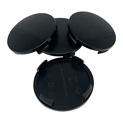 RK N 23 schwarz Nabenkappen Felgendeckel 60 mm kompatibel mit Rial Alutec 4 St. von RK