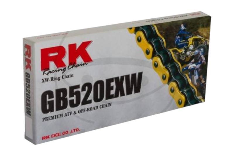 RK xw-ring oro-nera 520EXW/118 Catena Aperta CON Rivetto A battuta von R&K