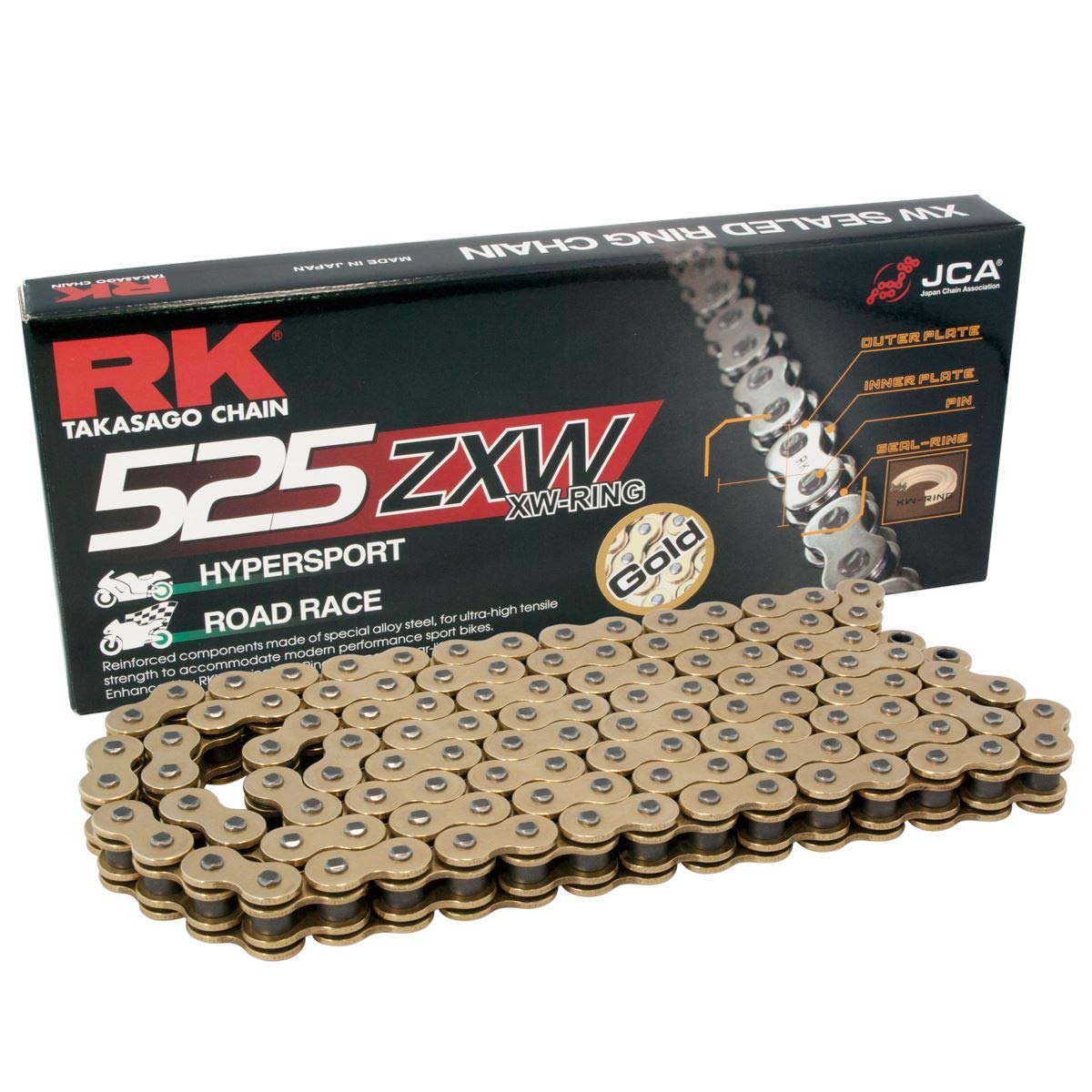 Rk Kette 525 Zxw Gold 120 Glieder CLF Rk Kette 525 Zxw Gold 120 Glieder CLF von R&K