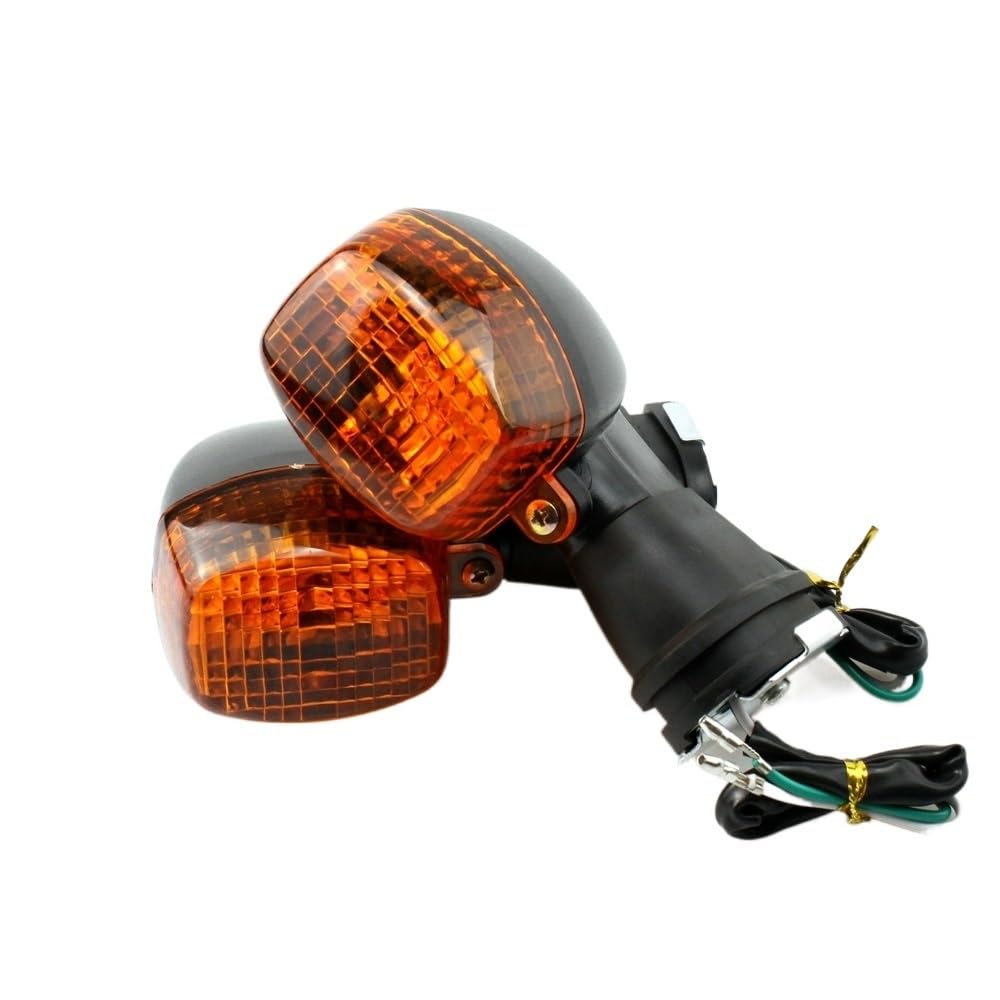 RaamKa Blinker Motorrad Hinten Blinker Licht Passend for KAWASAKI NINJA 250 500/R ZRX1200S Z750 Z1000 ZX6R ZX7R ZX9R ZX10R ZX12R motorrad Anzeige Lampe Motorrad Blinker (Color : Amber) von RAAMKA