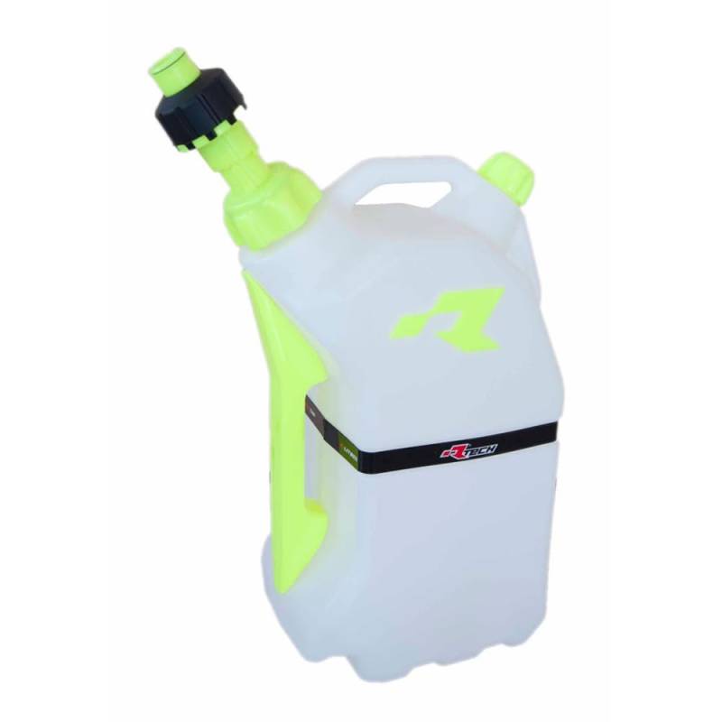RACETECH Tanister Benzin Quick Fill 15L Durchscheinend/Gelb von Buosha