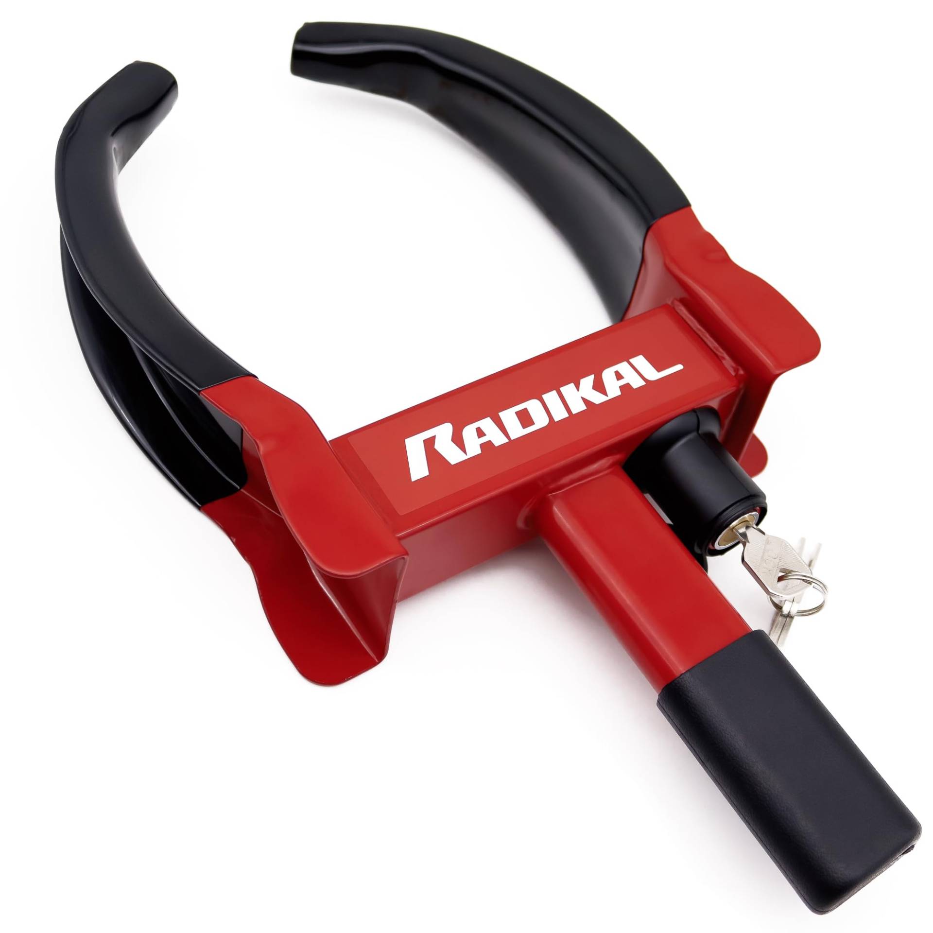 RADIKAL RK1001 Radkralle Parkkralle mit Sicherheitsschloss und 3 Schlüsseln für PKW Wohnwagen Anhänger - Reifenbreite 19-30cm - Felgenkralle Reifenkralle Wegfahrsperre Diebstahlsicherung RADIKAL RK1001 Radkralle Parkkralle mit Sicherheitsschloss und 3 Schlüsseln für PKW Wohnwagen Anhänger - Reifenbreite 19-30cm - Felgenkralle Reifenkralle Wegfahrsperre Diebstahlsicherung von RADIKAL