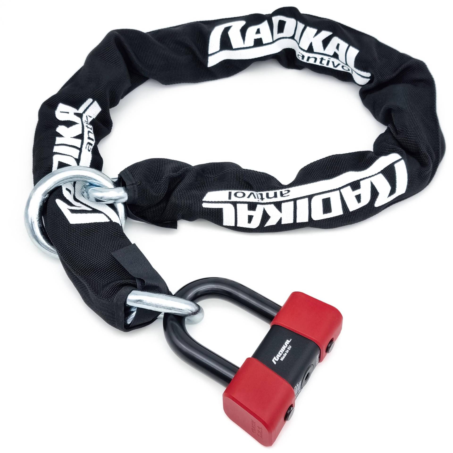 RADIKAL RK48120L Motorradschloss Diebstahlsicherung Vorhängeschloss Motorrad Mini U Hoch Sicherheitsgeprüft CLASSE SRA und Kettenschlaufe 120 cm RADIKAL RK48120L Motorradschloss Diebstahlsicherung Vorhängeschloss Motorrad Mini U Hoch Sicherheitsgeprüft CLASSE SRA und Kettenschlaufe 120 cm von RADIKAL