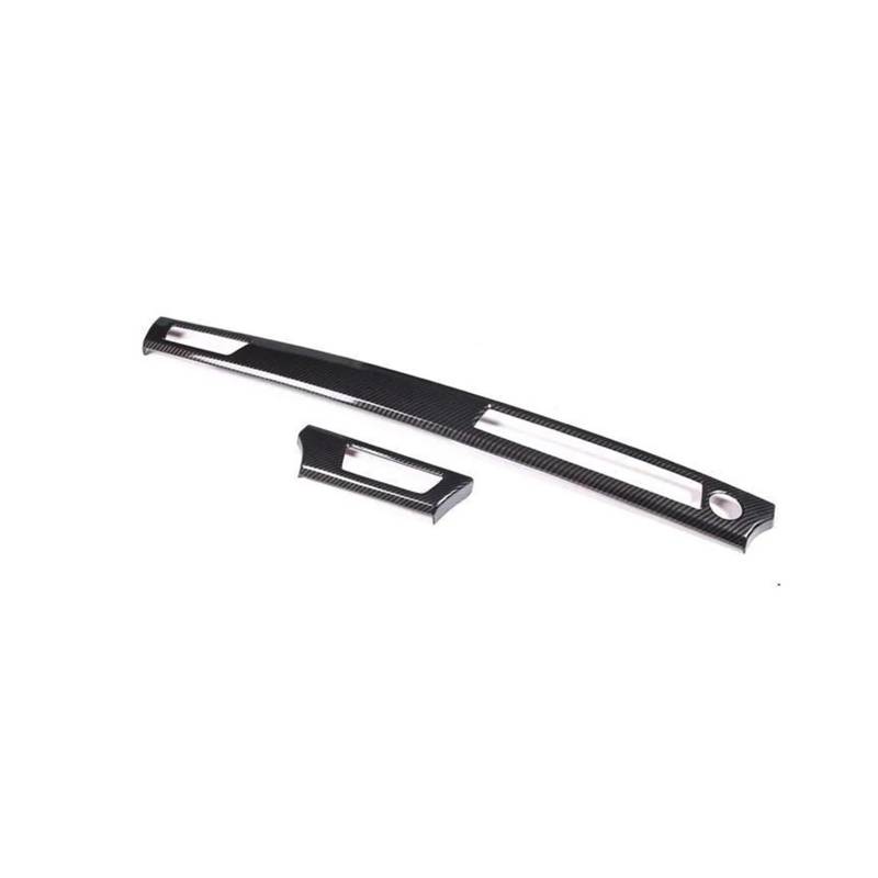 Armaturenbrett-Abdeckung Für 3er E90 2005-2012 ABS-Kohlefaser-Innenraum-Armaturenbrett-Panel-Abdeckung Trim-Dekorationsaufkleber Autozubehör Zierleiste Mittelkonsole Armaturenbrett(Matte Black) von RAGPUKMUAN