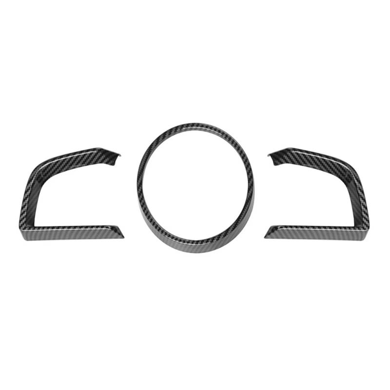 Armaturenbrett-Abdeckung Für Mazda 3 Fließheck Limousine 2014-2018 Red Carbon Fiber ABS Zubehör Innen Dashboard Instrument Meter Panel Abdeckung Trim Zierleiste Mittelkonsole Armaturenbrett(A) von RAGPUKMUAN