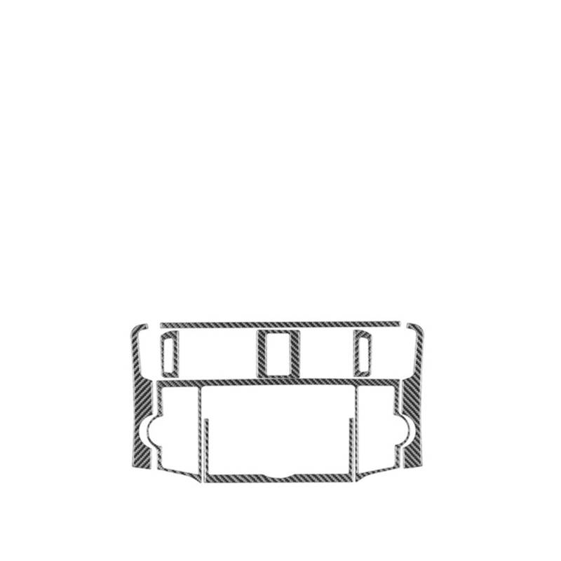 Armaturenbrett-Abdeckung Für Toyota Für 4Runner 2010-2020 Carbon Fiber Center Console Navigation Panel Trim Abdeckung Innen Zubehör Zierleiste Mittelkonsole Armaturenbrett von RAGPUKMUAN