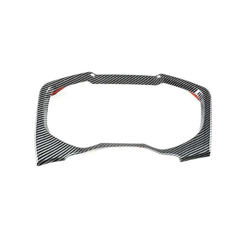 Armaturenbrett-Abdeckung Für Toyota Für RAV4 Für XA50 2020 2021 2022 2023 2024 Für RAV4 Für Hybrid ABS Carbon Fiber Auto Innenkonsole Armaturenbrett Rahmenverkleidung Zierleiste Mittelkonsole Armature von RAGPUKMUAN