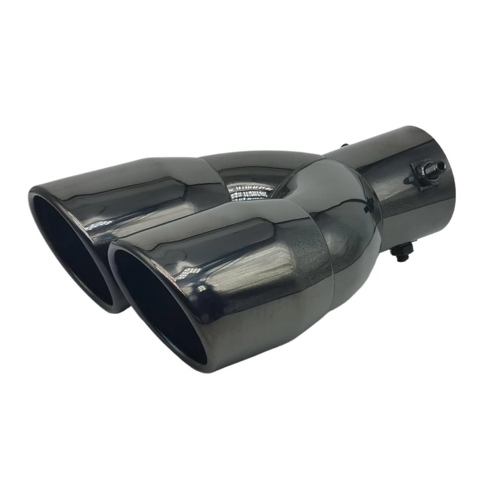Auspuff Endrohr Auto Auspuffrohrspitze Doppelauslass Schalldämpferspitze Endrohr Universeller Edelstahl Auspuffsystem Einlass 60 Mm 75 Mm Auspuffendrohr(63MM Straight) von RAGPUKMUAN