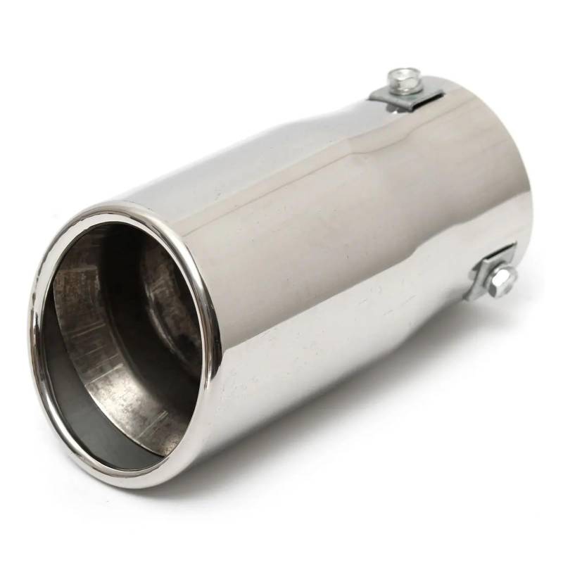 Auspuff Endrohr Auto Schalldämpfer Stahl Edelstahl Trim Endrohr Fahrzeug Auspuffrohr Spitze Auto Ersatz Teile Universal Auspuffendrohr(Bevel) von RAGPUKMUAN