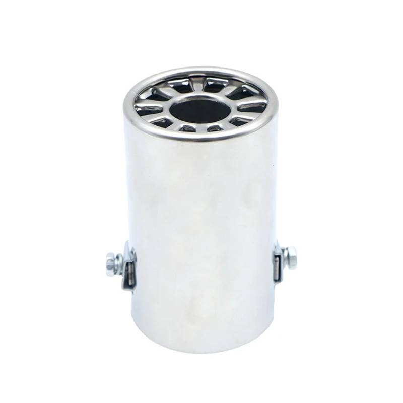 Auspuff Endrohr Autozubehör Auspuffrohr Schalldämpfer Edelstahl Auto Auspuff Schalldämpfer Spitze Rohre Mit Netz Auto Heck Auspuff Schalldämpfer Schwanz Tipps Auspuffendrohr(Silver) von RAGPUKMUAN