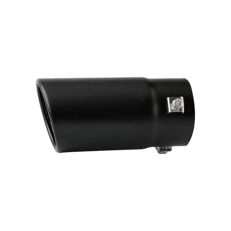 Auspuff Endrohr Doppeltes Einzelrohr Aus Edelstahl Mit Gerader Mündung, Autoauspuff Schalldämpfer Endrohr Auspuffrohr Autoteile Auspuffendrohr(Black) von RAGPUKMUAN
