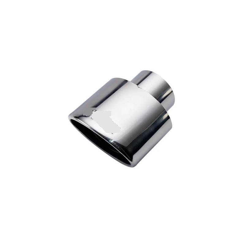 Auspuff Endrohr Universal Edelstahl Auto Auspuff Endrohr Schnittstelle 60mm Schräg Gerollt Outlet Auto Schalldämpfer Endrohr Silber Auspuffendrohr von RAGPUKMUAN