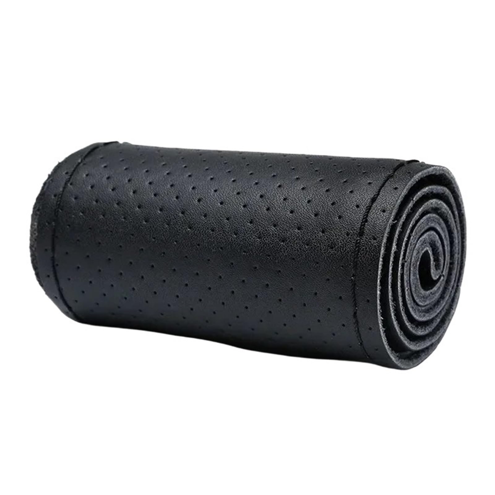 Auto Lenkradabdeckung 40cm 42cm 45cm 47cm 50cm Lenkrad Schutzhülle Leder Auto Lenkrad Abdeckung LKW Bus LKW Braid Lenkradbezug Fürs Auto(All Black-45CM) von RAGPUKMUAN