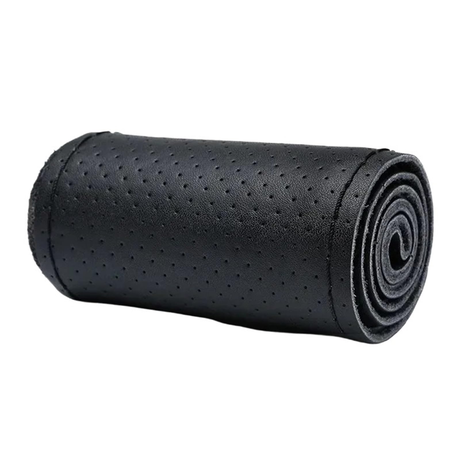 Auto Lenkradabdeckung 40cm 42cm 45cm 47cm 50cm Lenkrad Schutzhülle Leder Auto Lenkrad Abdeckung LKW Bus LKW Braid Lenkradbezug Fürs Auto(All Black-47CM) von RAGPUKMUAN