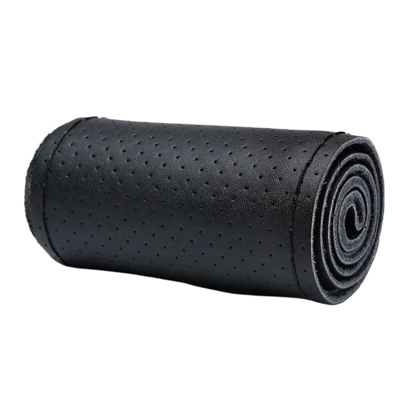 Auto Lenkradabdeckung 40cm 42cm 45cm 47cm 50cm Lenkrad Schutzhülle Leder Auto Lenkrad Abdeckung LKW Bus LKW Braid Lenkradbezug Fürs Auto(All Black-50CM) von RAGPUKMUAN