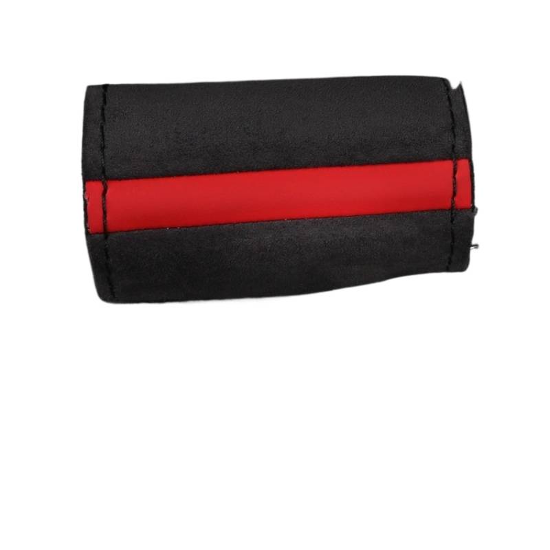 Auto Lenkradabdeckung Universal Wildleder Auto Lenkradbezug Hand Nähen Weiche Leder Flechtbezug Für Auto Lenkrad Lenkradbezug Fürs Auto(Black Thread) von RAGPUKMUAN