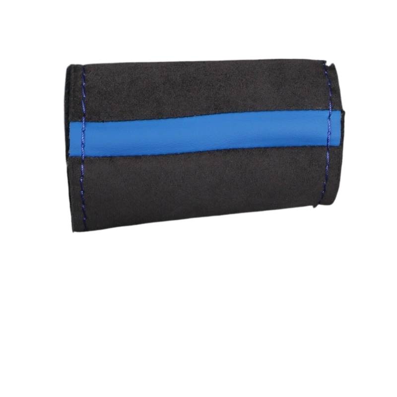 Auto Lenkradabdeckung Universal Wildleder Auto Lenkradbezug Hand Nähen Weiche Leder Flechtbezug Für Auto Lenkrad Lenkradbezug Fürs Auto(Blue Thread) von RAGPUKMUAN