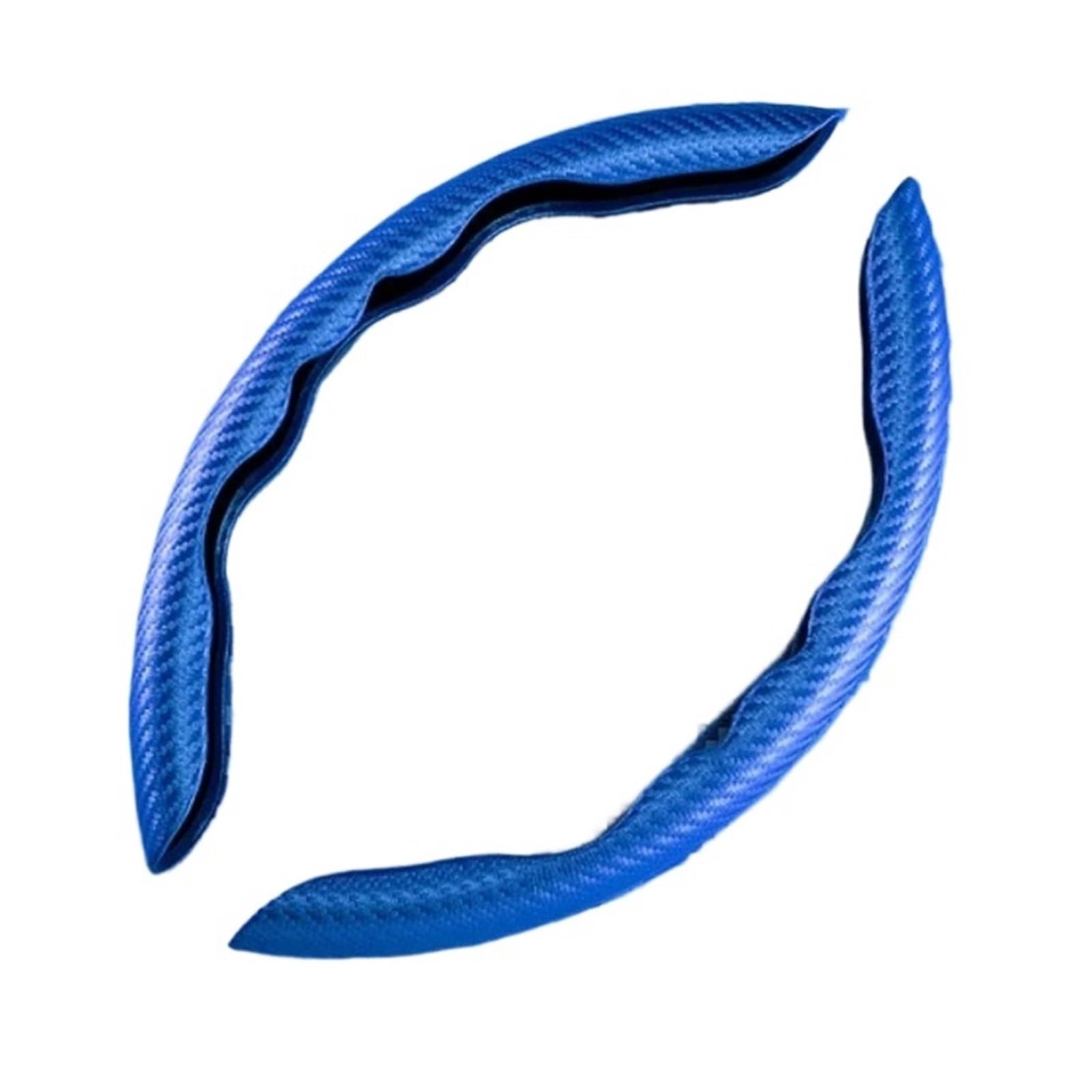 Auto Lenkradabdeckung Universelle rutschfeste Carbonfaser-Lenkradabdeckung Fürs Auto Lenkrad-Booster-Abdeckung Für Rutschfestes Autozubehör Lenkradbezug Fürs Auto(Blue) von RAGPUKMUAN