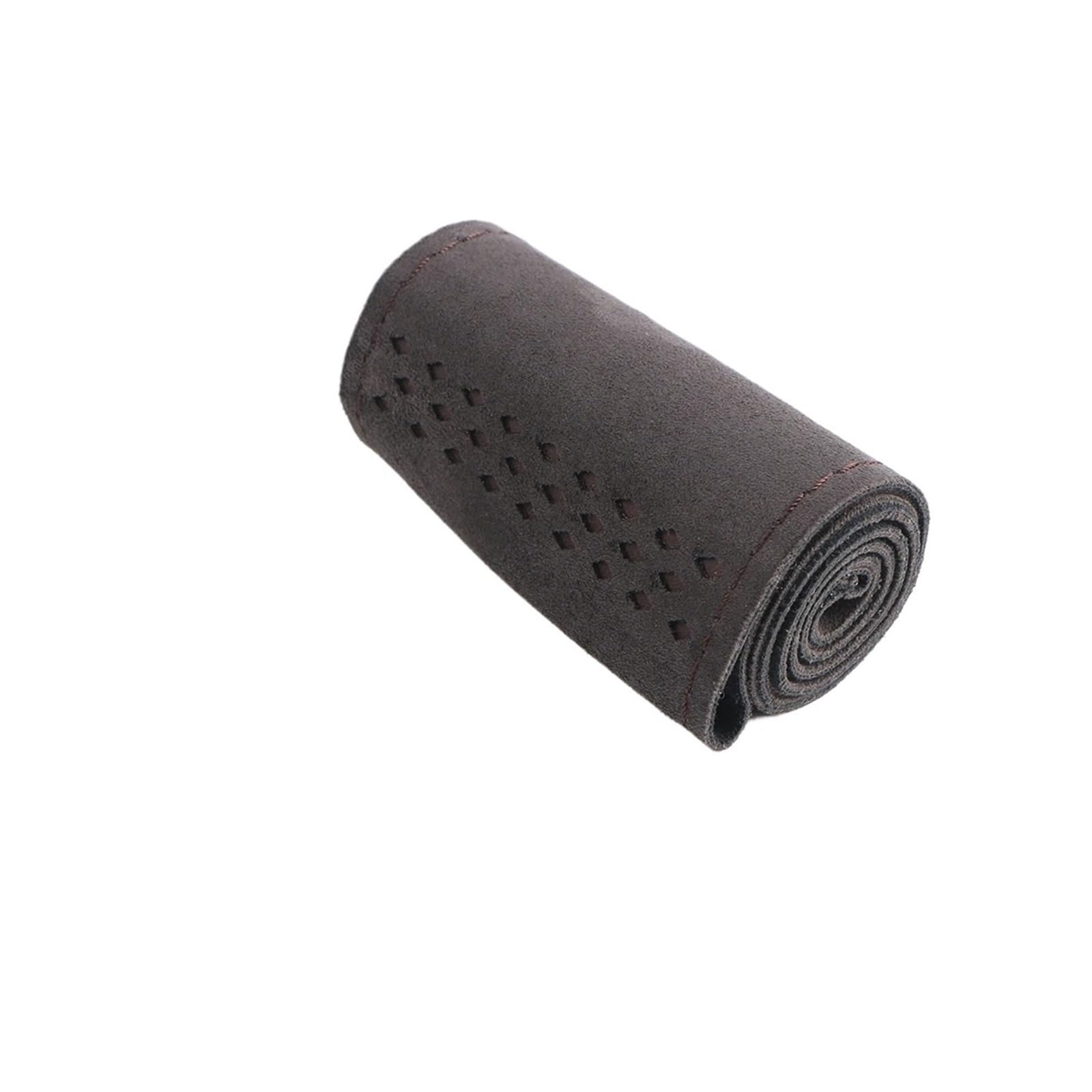 Auto Lenkradabdeckung Wildleder-Lenkradbezug Fürs Auto Universell 38 cm Geflochtener Bezug Für Das Lenkrad Schweißabsorbierend rutschfest Lenkradbezug Fürs Auto(Coffee) von RAGPUKMUAN