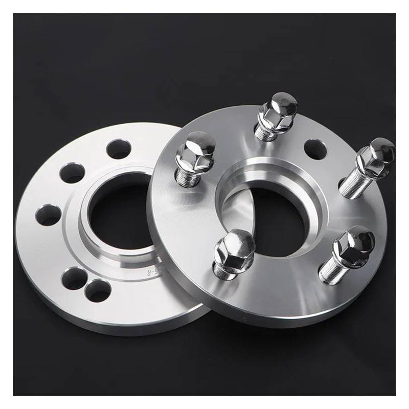 Auto Rad Distanzstück Adapter Für Peugeot 206/307/308/3008/407/408/508/4008 2 Stück 15/20mm Spurverbreiterungen Dichtung PCD 4x108/5x108 CB 65.1 Spacer Anzug Spurverbreiterungen(2PCS 12mm Silver) von RAGPUKMUAN