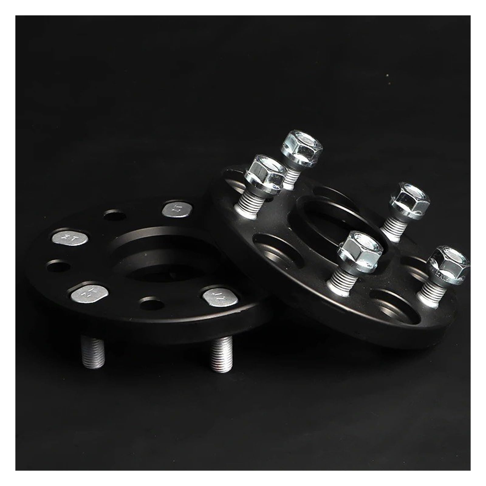 Auto Rad Distanzstück Adapter Für THarvard Universal Series Für 5 Lug 2 Stück 15/20/25/30/40/50mm PCD 5x114.3 CB 60.1mm Rad Spacer M12x1.25 Spurverbreiterungen(20mm Black spacers) von RAGPUKMUAN